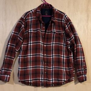 Wrangler ATG Red and Black Plaid Shirt. XL